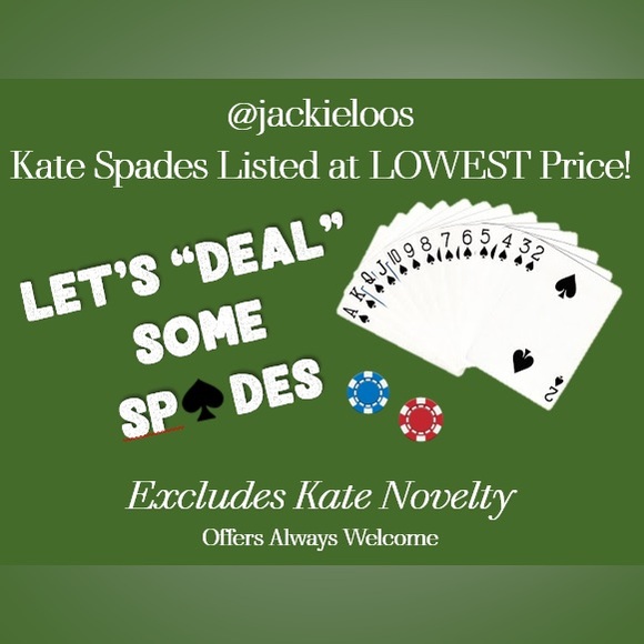 kate spade Accessories - LET’S “DEAL” SOME SPADES ♠️